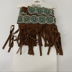 3/$15‎ NEW Brown Fringe Ankle Accessory Beaded